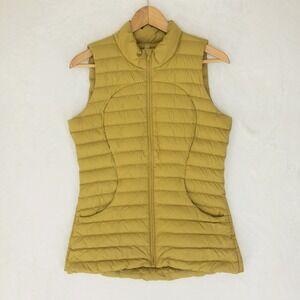 Lululemon Pack It Down Women's Quilted Puffer Vest - Vintage Gold